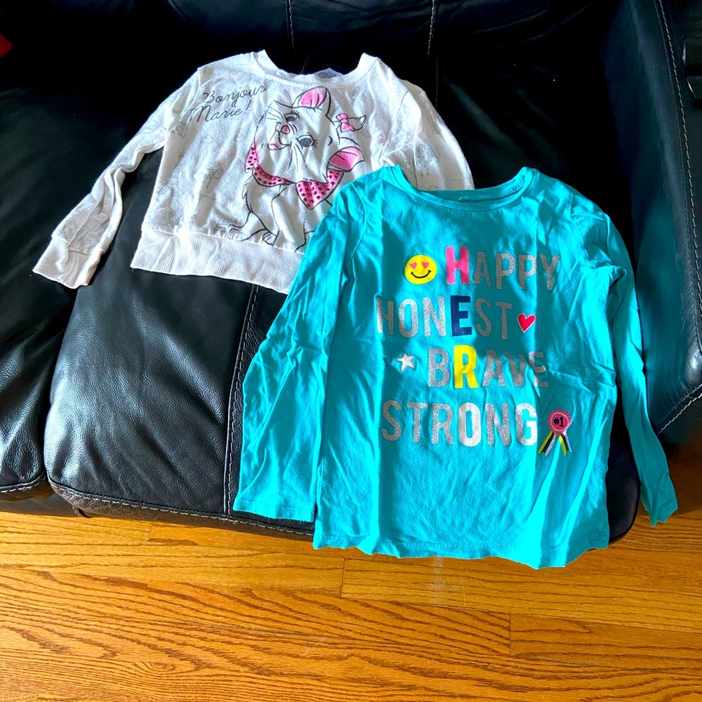 2 long sleeve girl tops